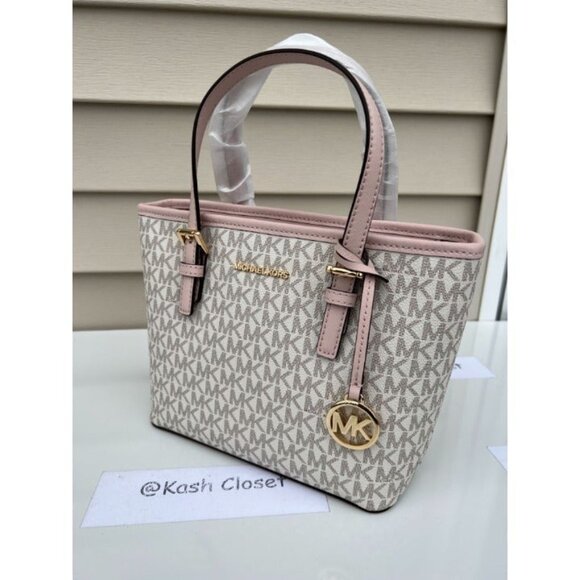 Michael Kors tote carryall handbag xs convertible topzip crossbody powderblush - Picture 3 of 11